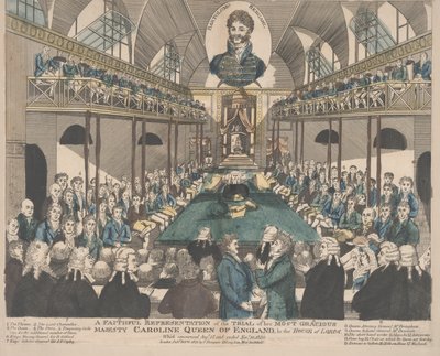 Représentation fidèle du procès de Caroline, reine d