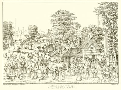 Une fête à Horselydown en 1590 - English School