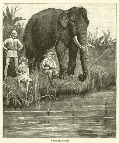 Un Éléphant Pêcheur - English School