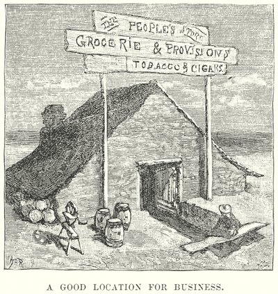 Un bon emplacement pour les entreprises (gravure) - English School