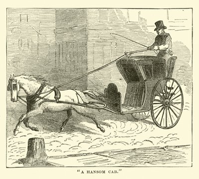 Un cab hansom - English School