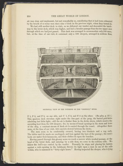 Un Hulk (navire-prison), de 