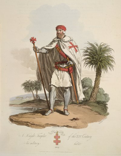 Un chevalier templier, illustration de 