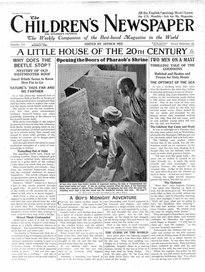 Une petite maison du 20ème siècle, première page de 