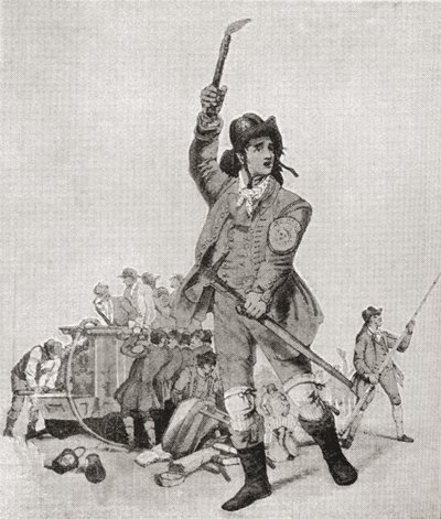 Un pompier londonien dans les années 1790. Du Strand Magazine publié en 1897. - English School