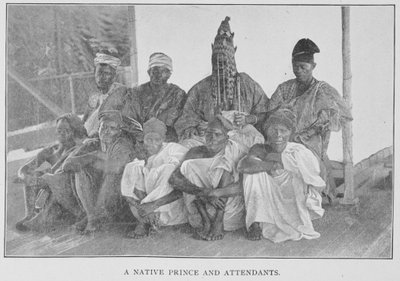 Un prince indigène et ses assistants, illustration de 