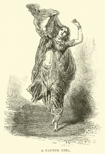 Une danseuse nautch - English School