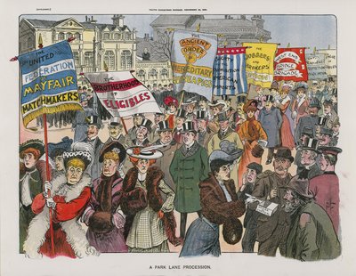 Une Procession à Park Lane - English School