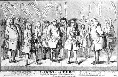 Une Bataille Politique Royale Conçue pour le Nouvel Amphithéâtre de Broughton, vers 1743 - English School