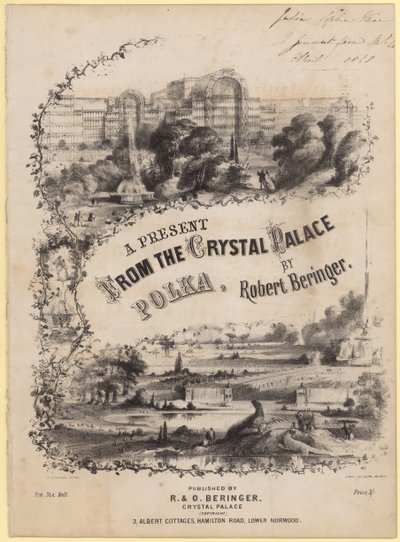 Un cadeau du Crystal Palace Polka - English School