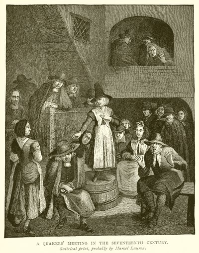 Réunion de Quakers au XVIIe siècle - English School