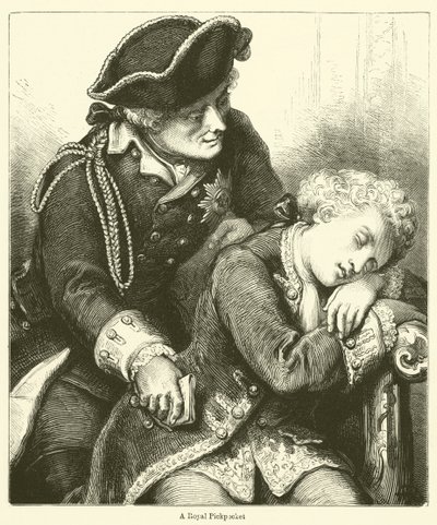 Un pickpocket royal (gravure) - English School