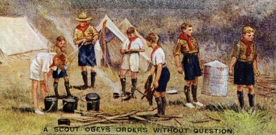 Un scout obéit aux ordres sans question, 1929 - English School