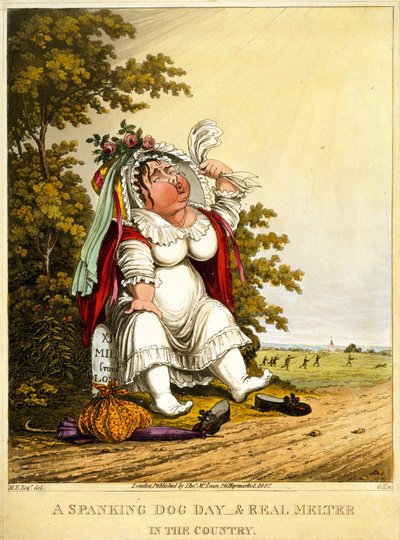 Une journée de chien et un vrai fondu à la campagne, gravé par George Hunt, publié par Thomas McLean, Londres, 1827 - English School