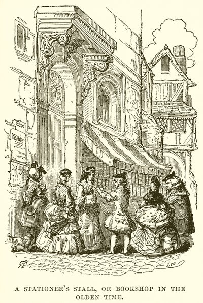 Un étal de papetier, ou librairie d