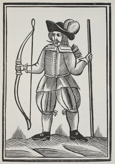Un véritable conte de Robin des Bois, illustration de Chap-books du XVIIIe siècle par John Ashton, pub. 1882 - English School