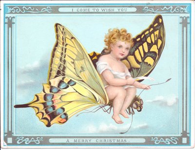 Carte de Noël victorienne d