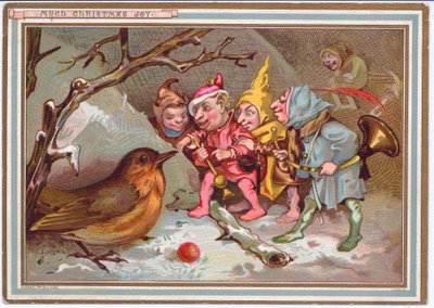 Carte de Noël victorienne d