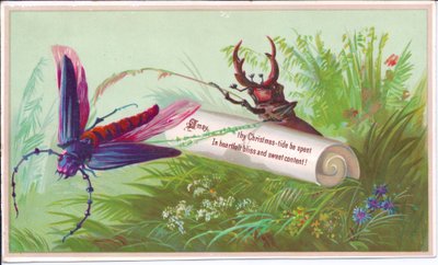 Carte de Noël victorienne d