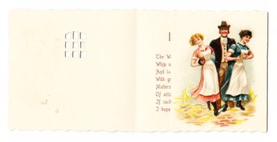 Carte de vœux victorienne d