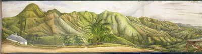 Vue vers Kingston depuis le Sanatorium Militaire à Newcastle, Blue Mountains, Jamaïque, 1855 - English School