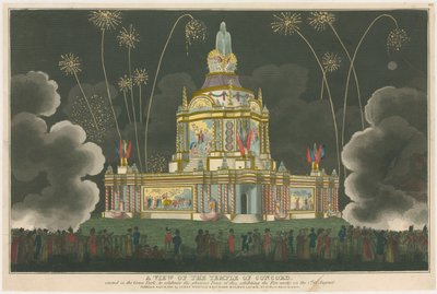 Vue du temple de la Concorde - English School