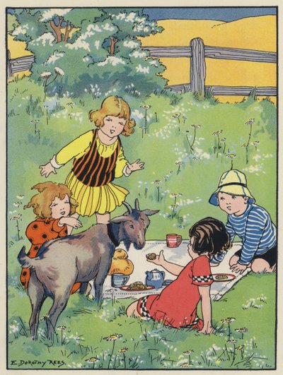 Un invité de marque (lithographie couleur) - English School