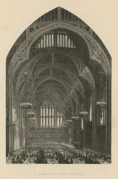 Un banquet à Guildhall - English School