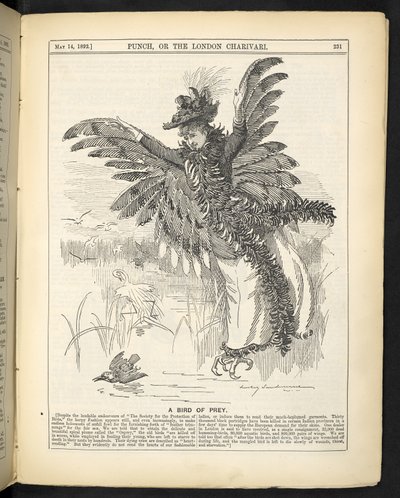 Un oiseau de proie, de 