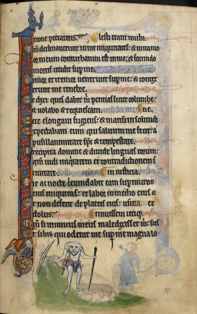 Un blemmyae, pied de folio du 