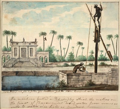 Un jardin colonial montrant l