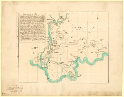 Copie du plan projeté en 1721 pour amener une nouvelle rivière d