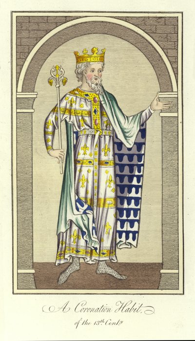 Habit de couronnement du 13ème siècle - English School