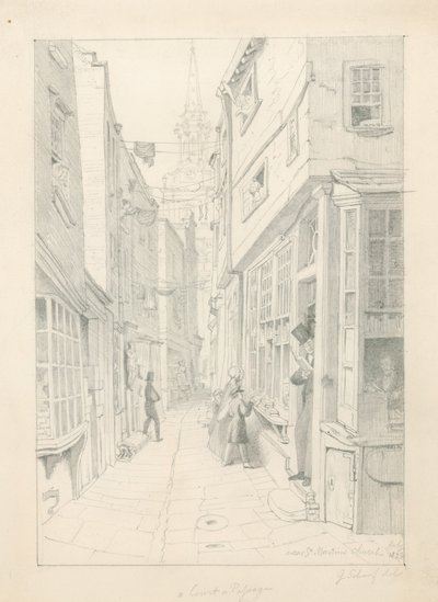 Une cour ou un passage près de l