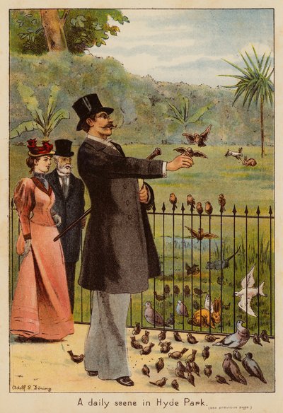 Une scène quotidienne à Hyde Park - English School