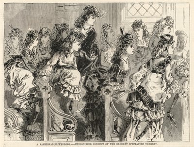 Un mariage à la mode; Conduite indigne des spectateurs élégants - English School