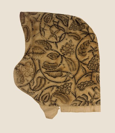 Un beau coiffe en blackwork, 1620-40 - English School