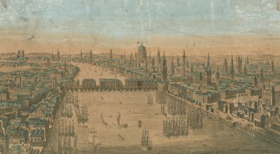 Vue générale des embarcations à voile sur les eaux de la Tamise - English School