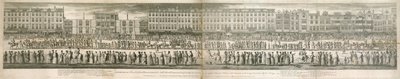 Vue géométrique de la grande procession des Maçons Misérables Écailleux - English School