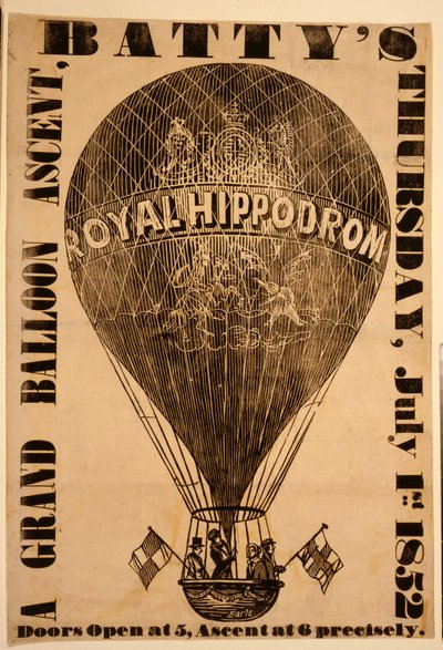Une grande ascension en ballon, Battys, jeudi 1er juillet 1852 - English School