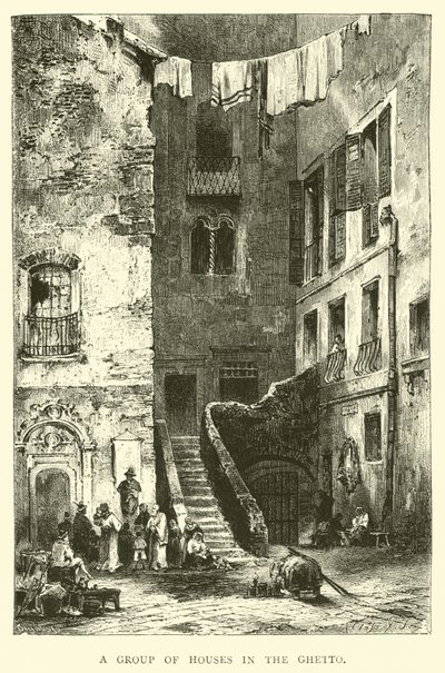 Un groupe de maisons dans le Ghetto - English School