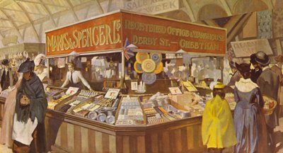 Un bazar de hall de marché ultérieur, l