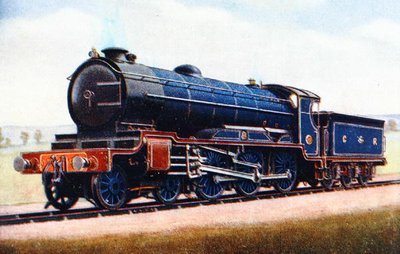 Une locomotive du London Midland and Scottish Railway, illustration de 