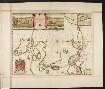Carte du pôle Nord et des régions adjacentes, de 