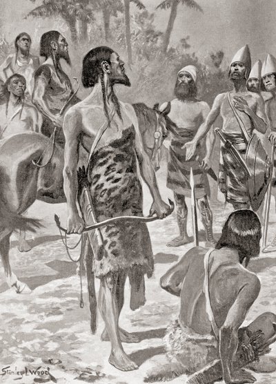 Une rencontre entre les fondateurs tyriens de Carthage et les chefs libyens, de l