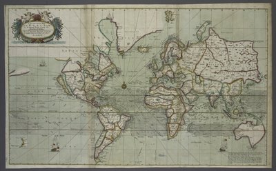 Nouvelle et correcte carte du monde d