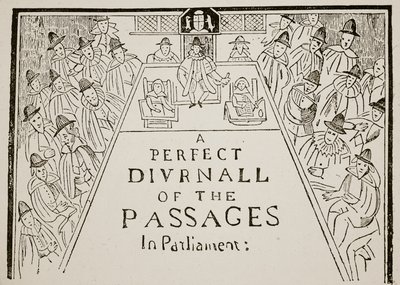 Un titre de journal, XVIIe siècle, illustration de l