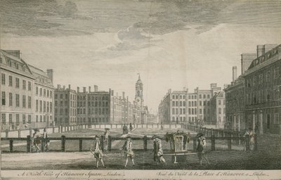 Vue nord de Hanover Square, Londres - English School