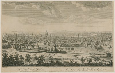 Vue nord de Londres. Depuis Pentonville Hill - English School