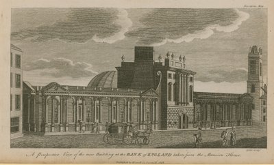Vue en perspective du nouveau bâtiment de la Banque d